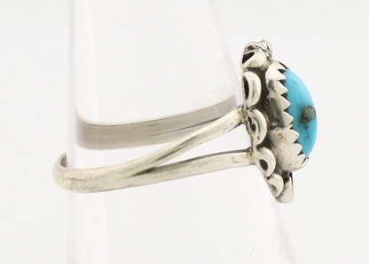 Navajo Ring 925 Silver Turquoise Artist Signed SkyStone Creations C.80's