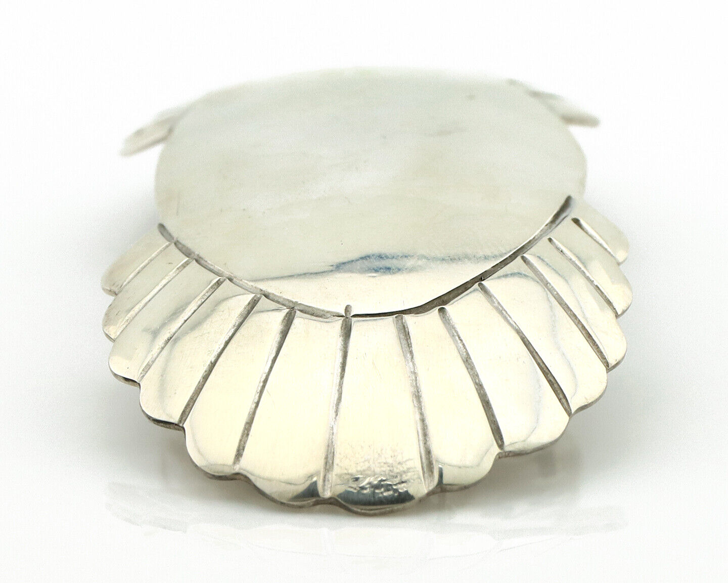 Navajo Hair Clip Barrette .925 Silver Hand Stamped Artist Signed C Montoya C80s