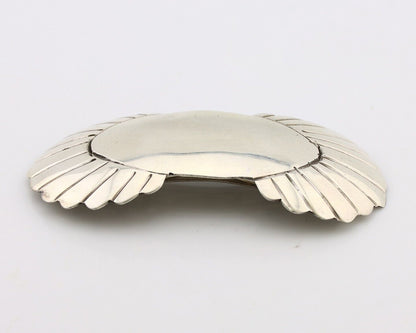 Women's Navajo Hair Clip Hand Stamped 925 Silver Artist Signed C Montoya C.80's