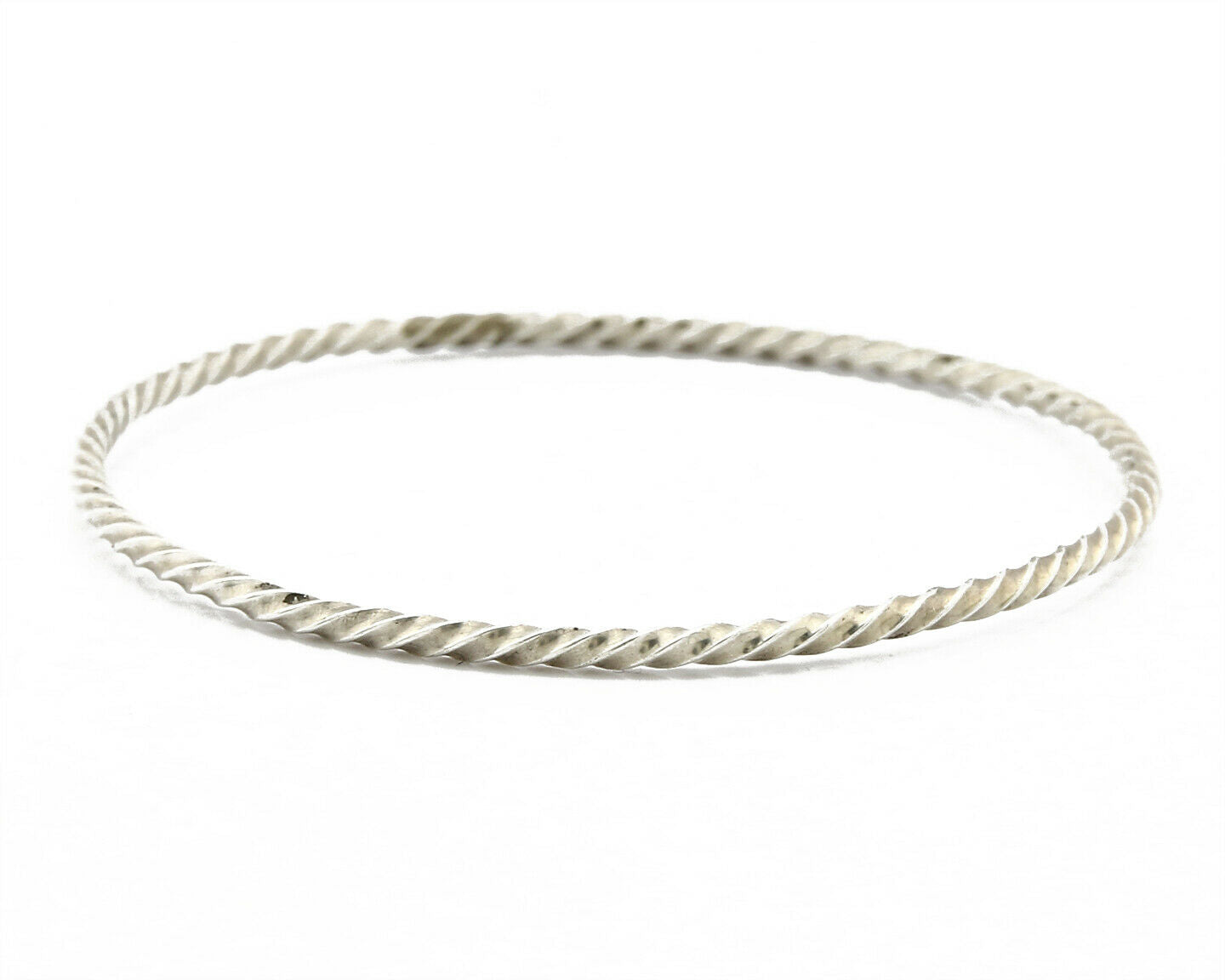 Navajo Rare Handmade Baby Hand Spun .925 SOLID Sterling Silver Bracelet