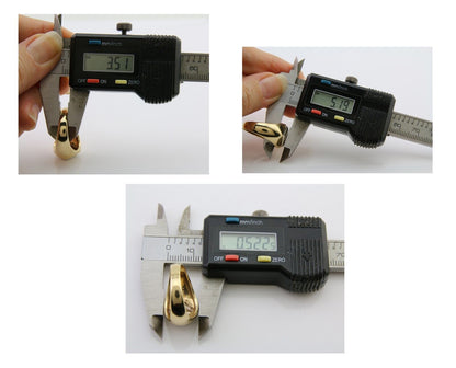 Men Natural Mined Diamond Solitaire Ring 14k Solid Yellow Gold