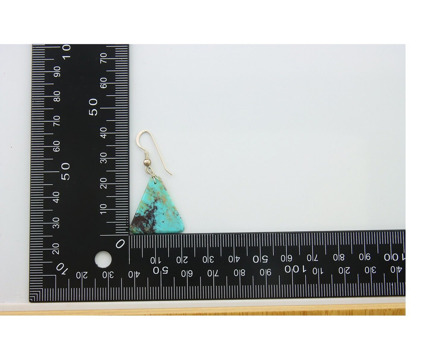 Santo Domingo Earrings 925 Silver Natural Turquoise Native Artist C.80's