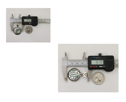 Navajo Necklace 925 Silver Natural Turquoise Artist Signed Stanley Bain C.80's