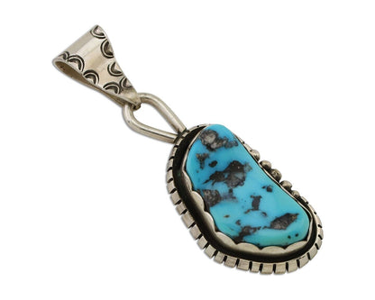 Navajo Necklace Pendant 925 Silver Turquoise Artist Tony Guerro C.80's