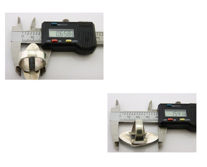 Men Navajo Ring 925 Silver Large Natural Turquoise Signed M Montoya C.80's