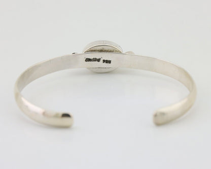 Navajo Cuff Bracelet 925 Silver Natural Blue Turquoise Native American C.80's