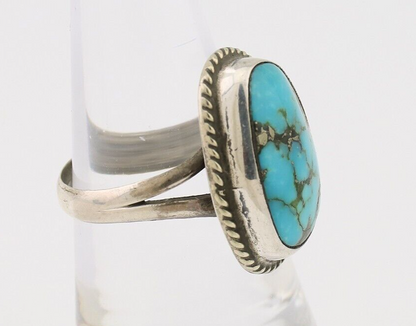 Navajo Handmade Ring 925 Silver Turquoise Native American Artist C.80's