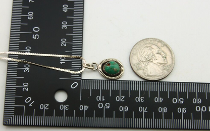 Navajo Necklace 925 Silver Natural Turquoise Artist Signed G Yazzie C.80's