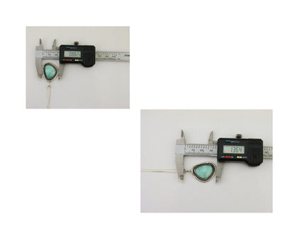 Navajo Necklace 925 Silver Natural Turquoise Native American Artist C.80's