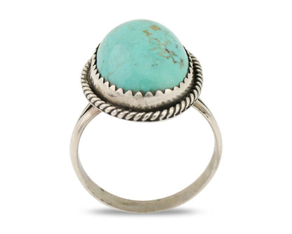 Navajo Handmade Ring 925 Silver Turquoise Native American Artist C.80's