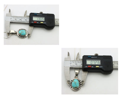 Navajo Necklace 925 Silver Arizona Turquoise Handmade Signed Gecko C.90's