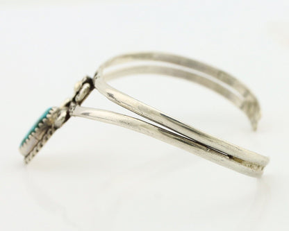 Navajo Bracelet 925 Silver Kingman Turquoise Artist Native American C.80's