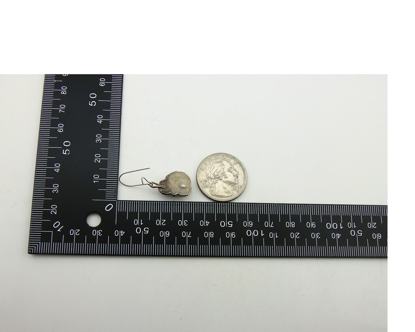 Navajo Earrings 925 Silver Turquoise & Spiney Oyster Native American Artist C80s