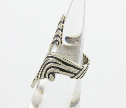 Navajo Adjustable Full Finger Ring 925 Silver Native American Size 5-9 C.80's