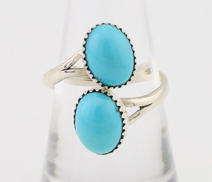 Navajo Handmade Ring 925 Silver Turquoise Native American Artist C.80's