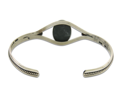 Navajo Cuff Bracelet 925 Silver Turquoise Cuff Native American Artist C.80's