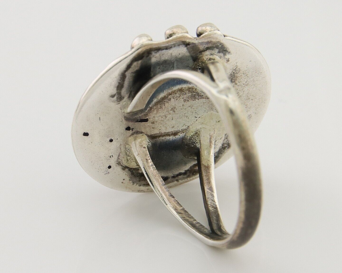 Navajo Handmade Ring 925 Silver Turquoise Native American Artist C.80's