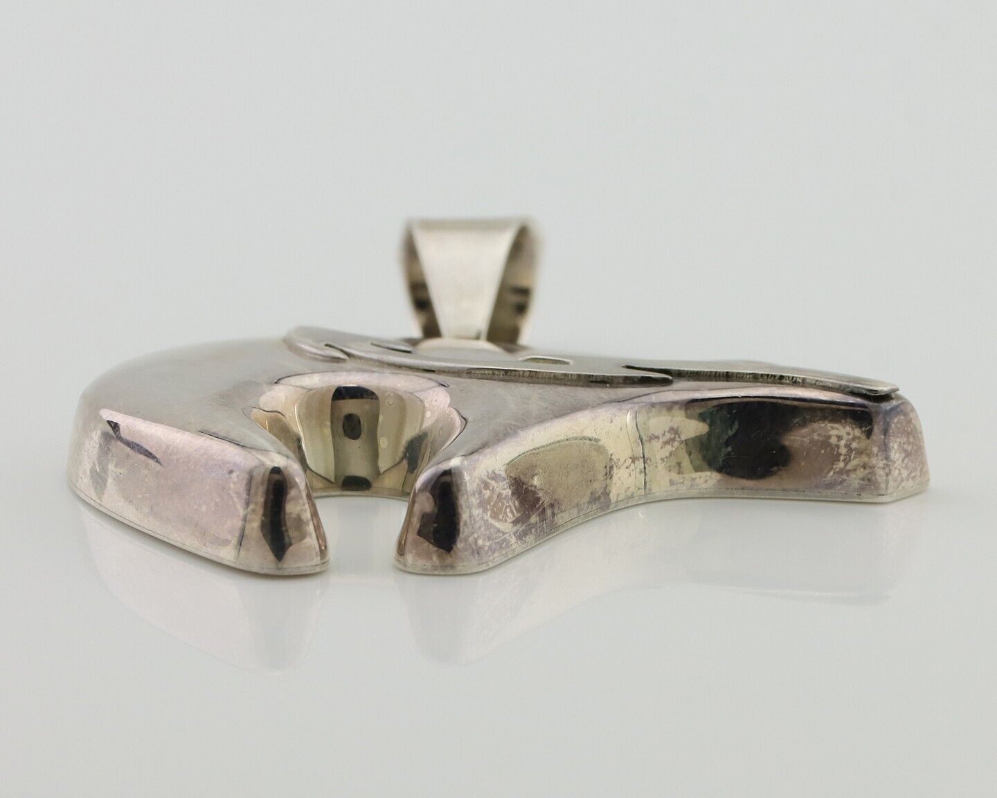 Navajo Spirit Bear Pendant 925 Sterling Silver Native C C.80's