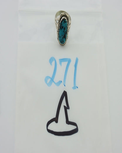 Navajo Ring 925 Silver Sleeping Beauty Turquoise Ben Boyd C.80's