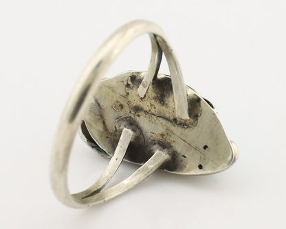 Navajo Ring 925 Silver Turquoise Artist Signed SkyStone Creations C.80's