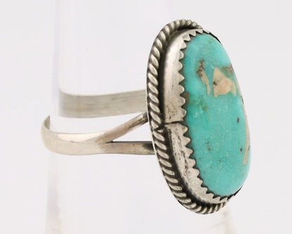 Navajo Handmade Ring 925 Silver Turquoise Native American Artist C.80's