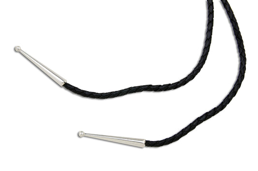 Navajo Artist Sharon Cisco Round Eagle Scenic 925 Solid Sterling Silver Bolo Tie