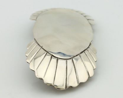 Women's Navajo Hair Clip Hand Stamped 925 Silver Artist Signed C Montoya C.80's