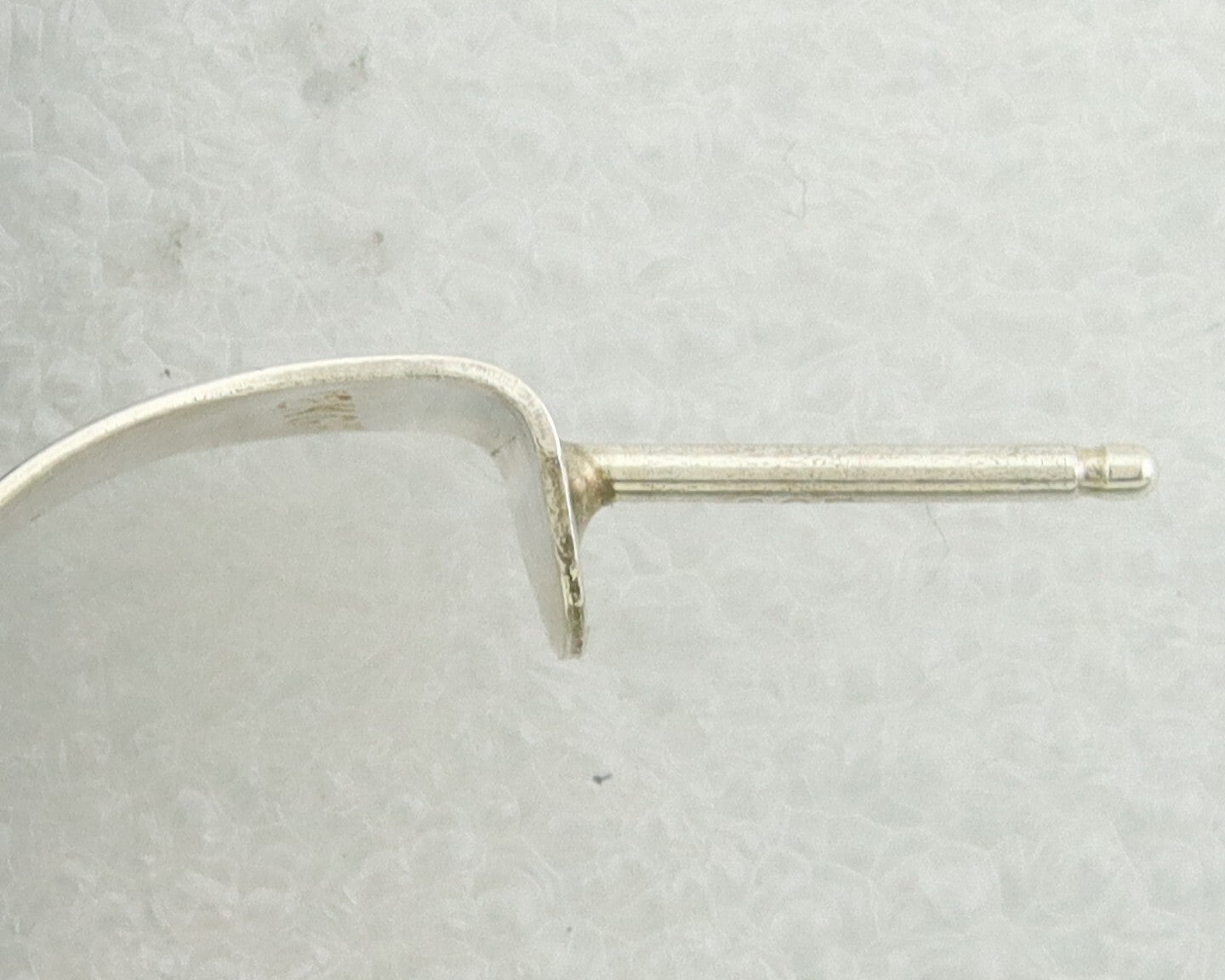 Navajo Hoop Earrings 925 Silver & Gold Native American Artist C.80's