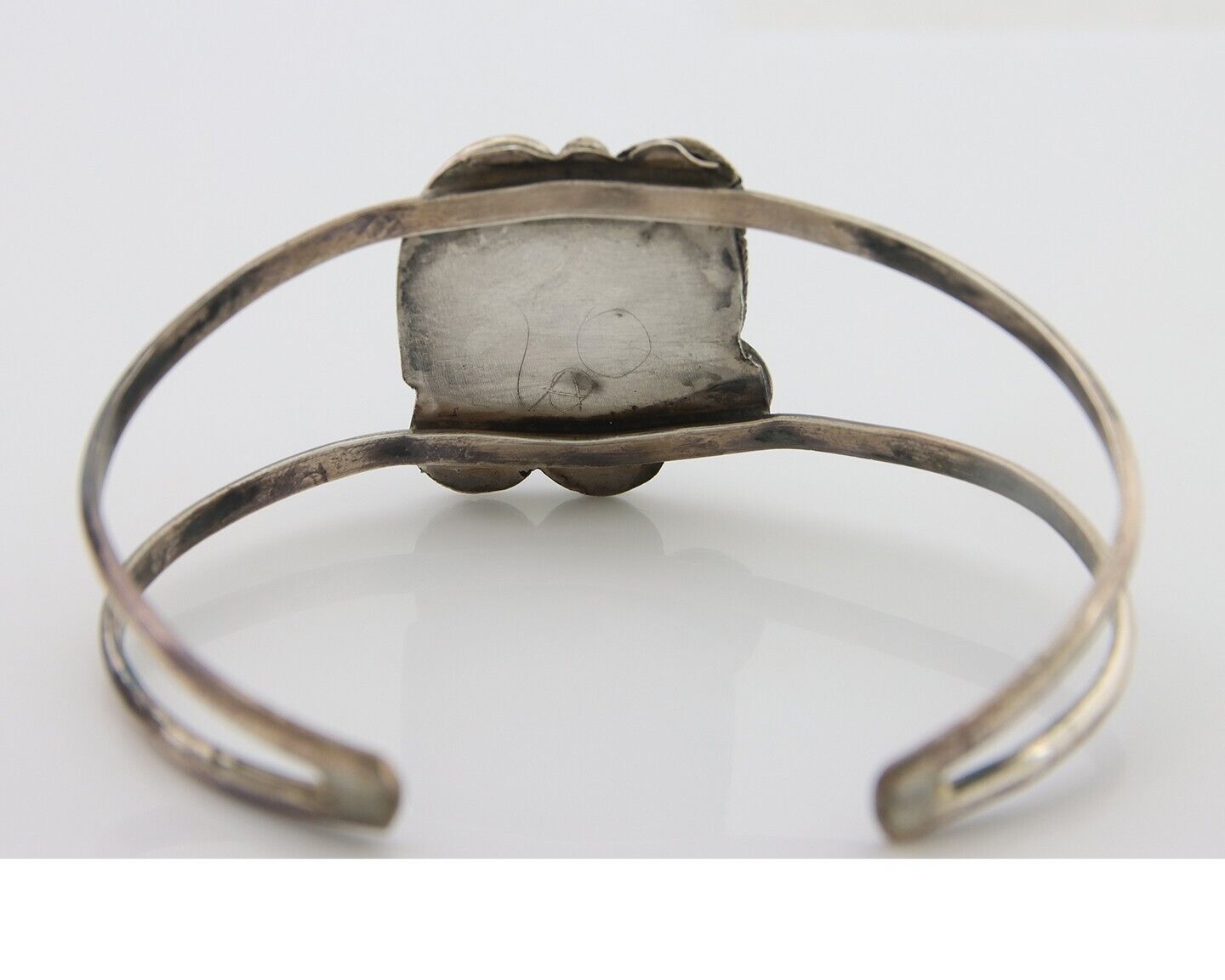 Navajo Bracelet 925 Silver Blue Turquoise Native American Artist C.80's