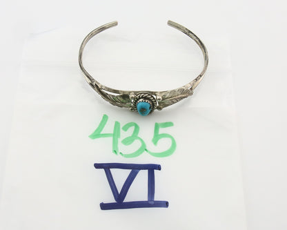Vintage Navajo Bracelet 925 Silver Turquoise Tranditional Handmade Signed KT