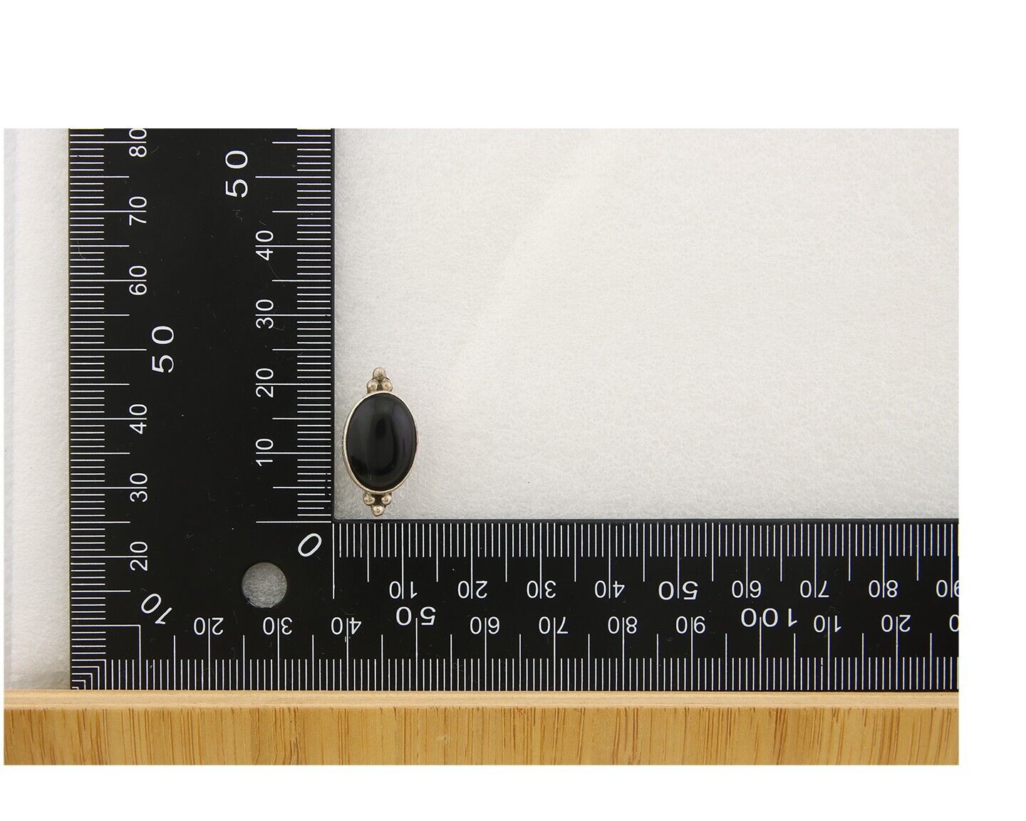 Navajo Earrings 925 Silver Handmade Natural Black Onyx Signed NAKAI C.80's