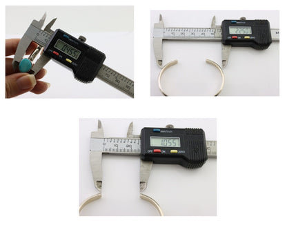 Navajo Cuff Bracelet 925 Silver Natural Blue Turquoise Native American C.80's