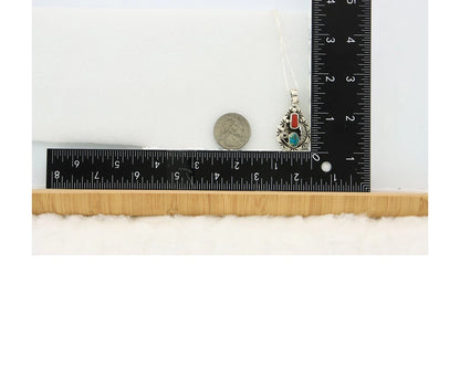 Navajo Necklace Sterling Authentic Gemstone Traditional Signed Teepee