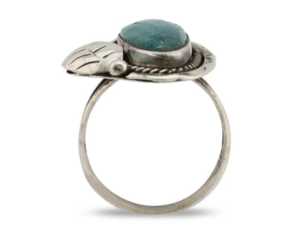 Navajo Handmade Ring 925 Silver Turquoise Native American Artist C.80's