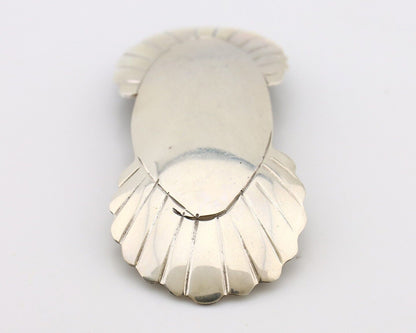 Women's Navajo Hair Clip Hand Stamped 925 Silver Artist Signed C Montoya C.80's