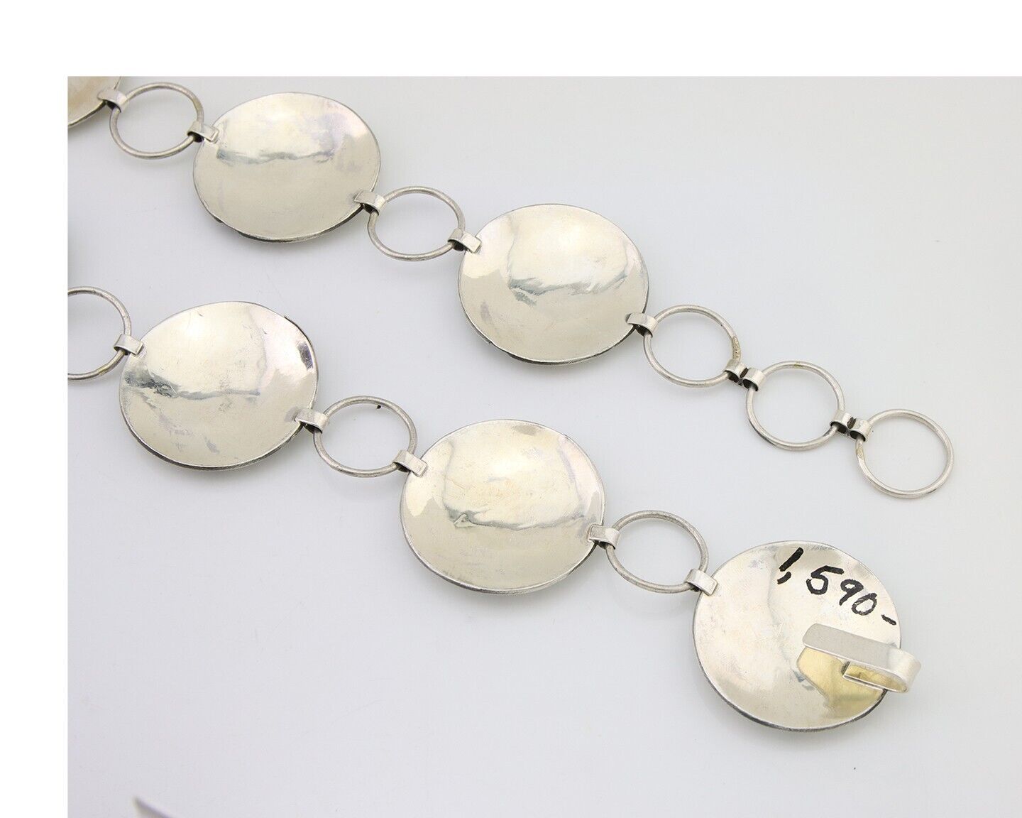 Navajo Kokopelli Concho Belt in Solid 925 Sterling Silver 35 inches