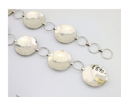 Navajo Kokopelli Concho Belt in Solid 925 Sterling Silver 35 inches