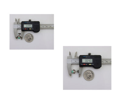 Navajo Earrings 925 Silver Turquoise Native American Artist C.80's