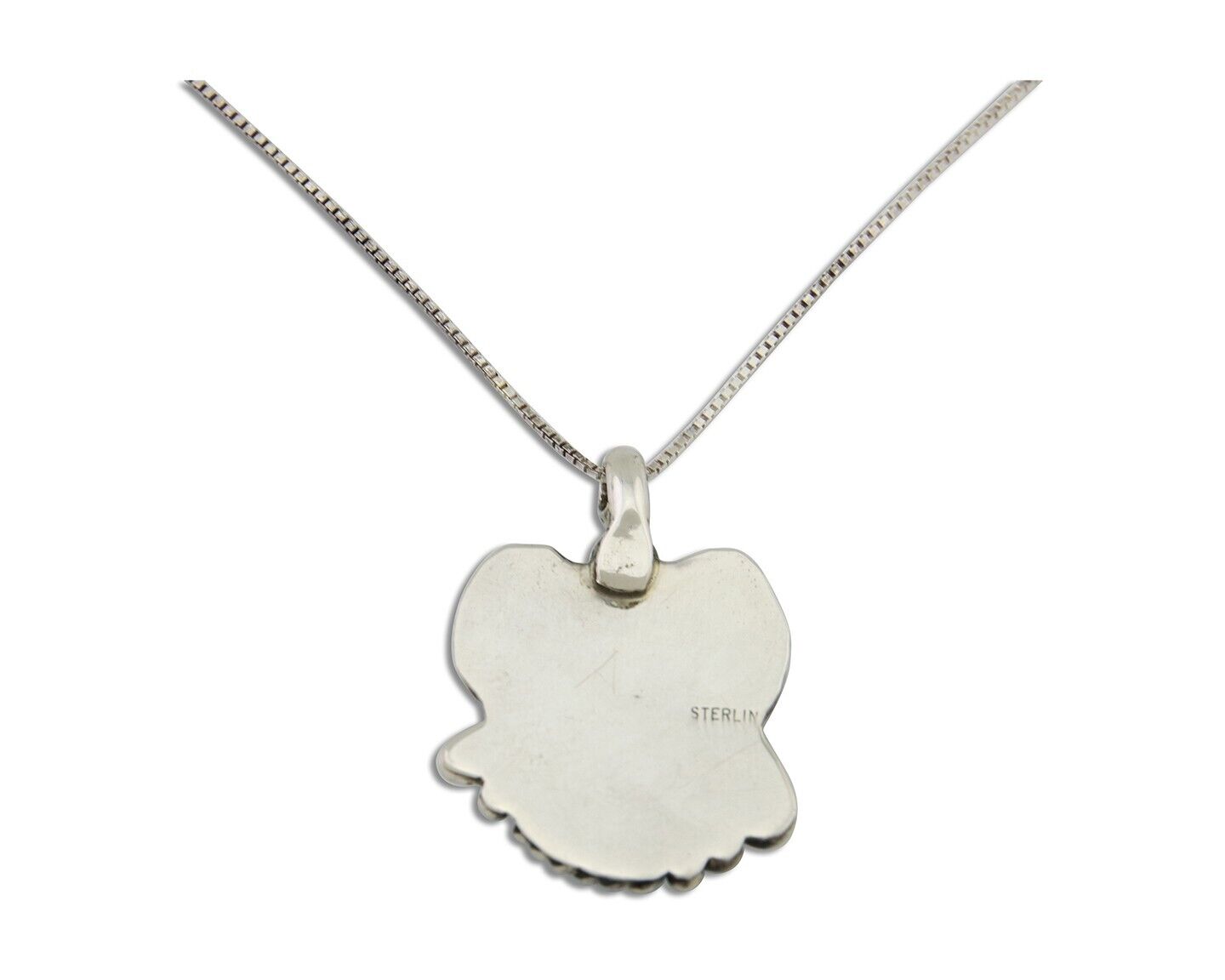 Navajo Necklace 925 Silver Natural Turquoise Native American Artist C.80's