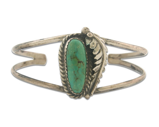 Vintage Navajo Bracelet 925 Silver Turquoise Traditional Handmade Authentic
