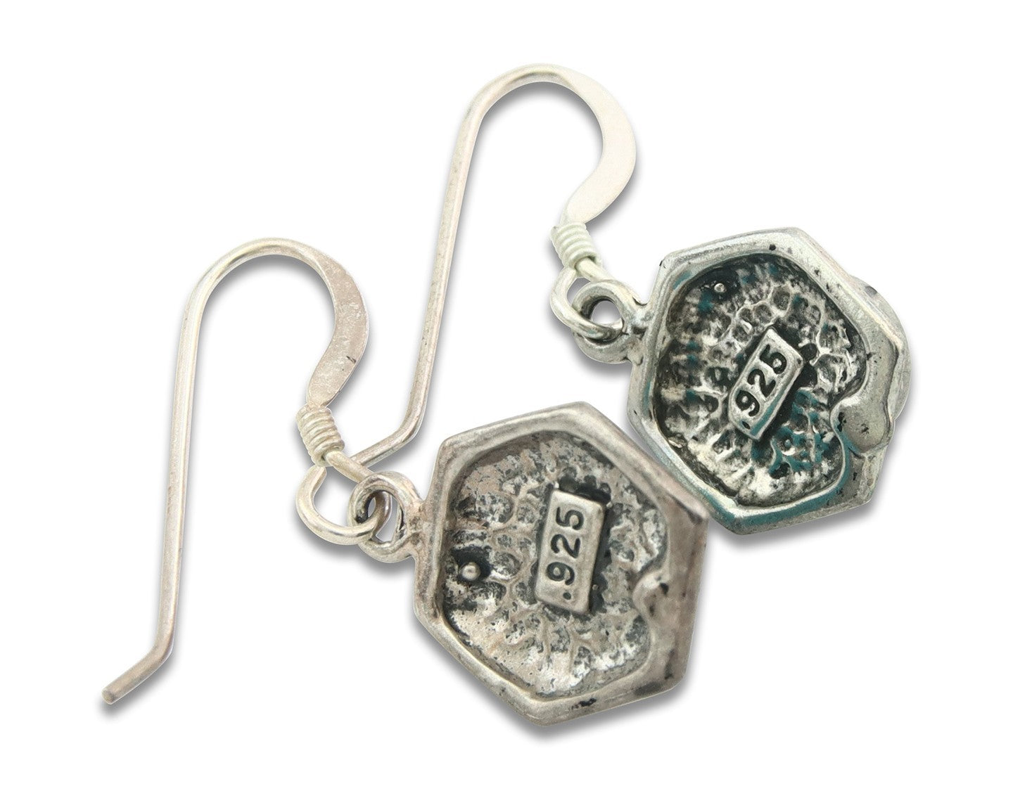 Navajo Earrings Sterling Silver Turquoise Dangle Vintage Authentic