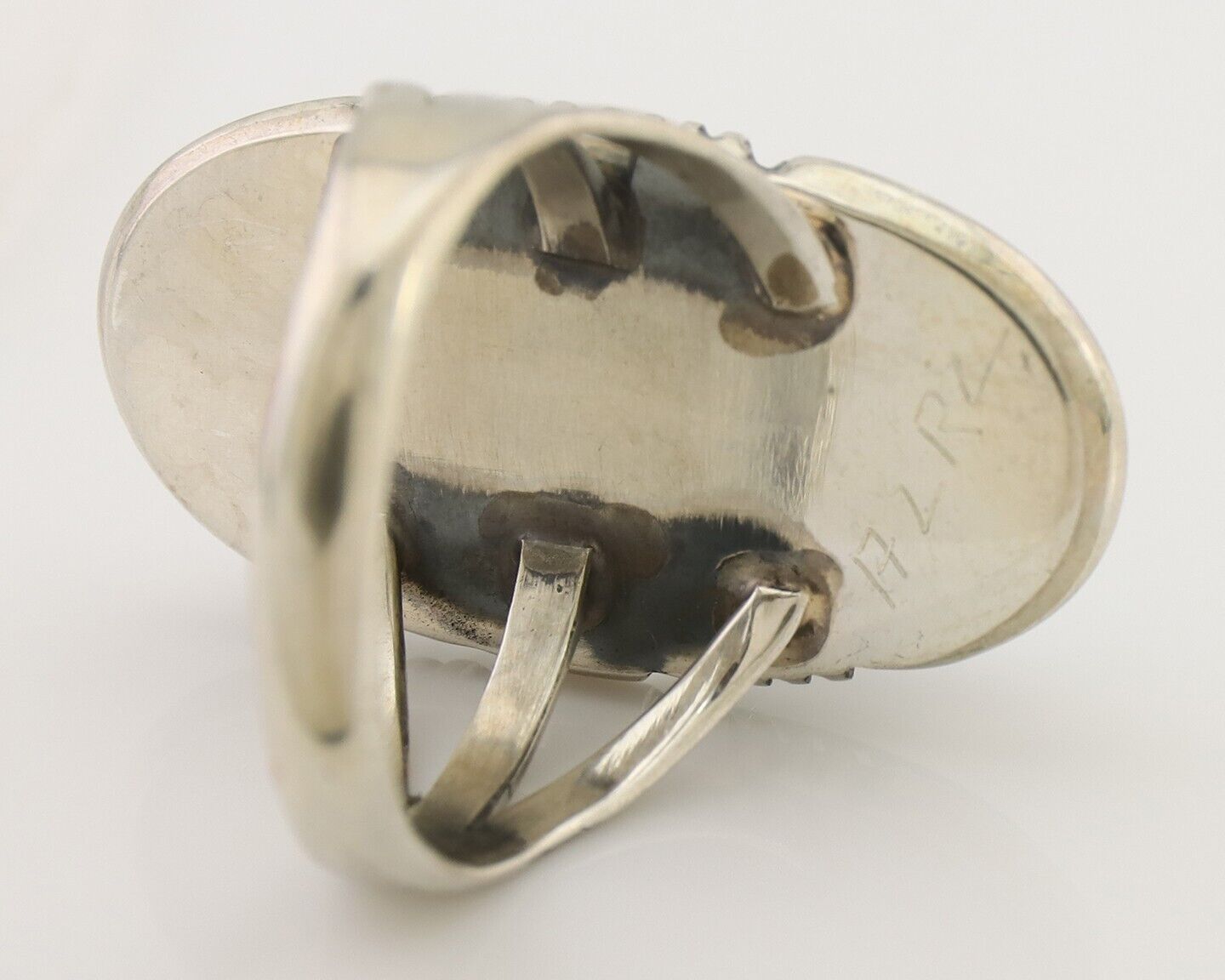 Navajo Ring 925 Silver Natural Blue Turquoise Native American Artist C.80's