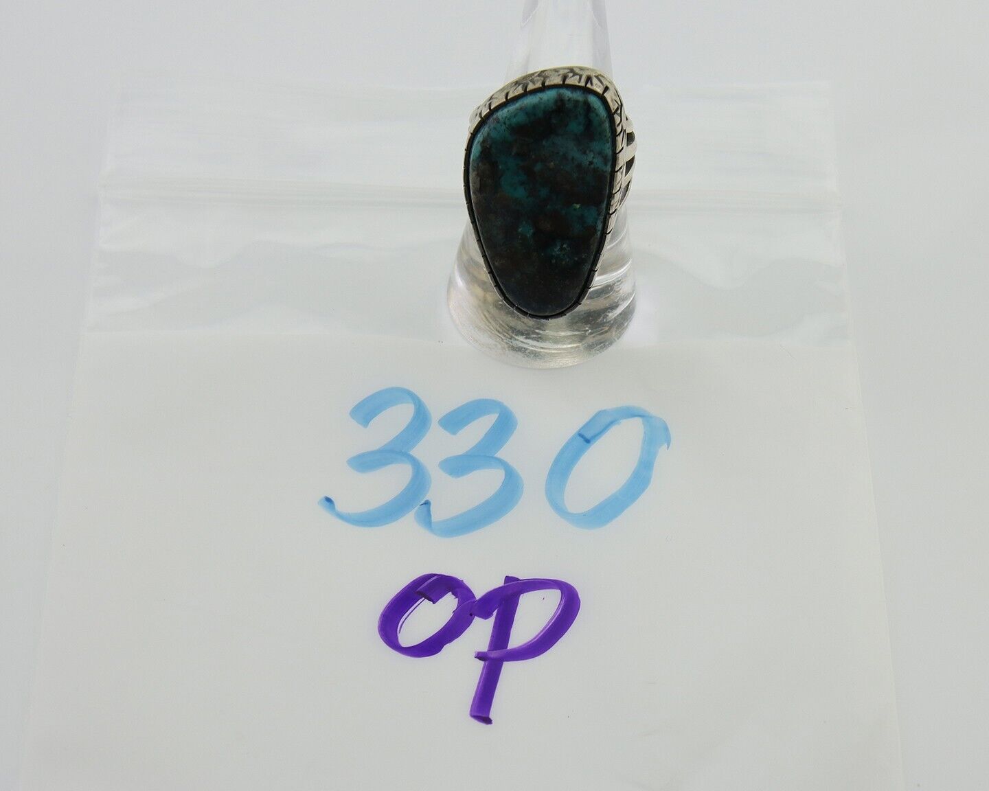 Navajo Ring 925 Silver Natural Turquoise Native American Artist C.80's