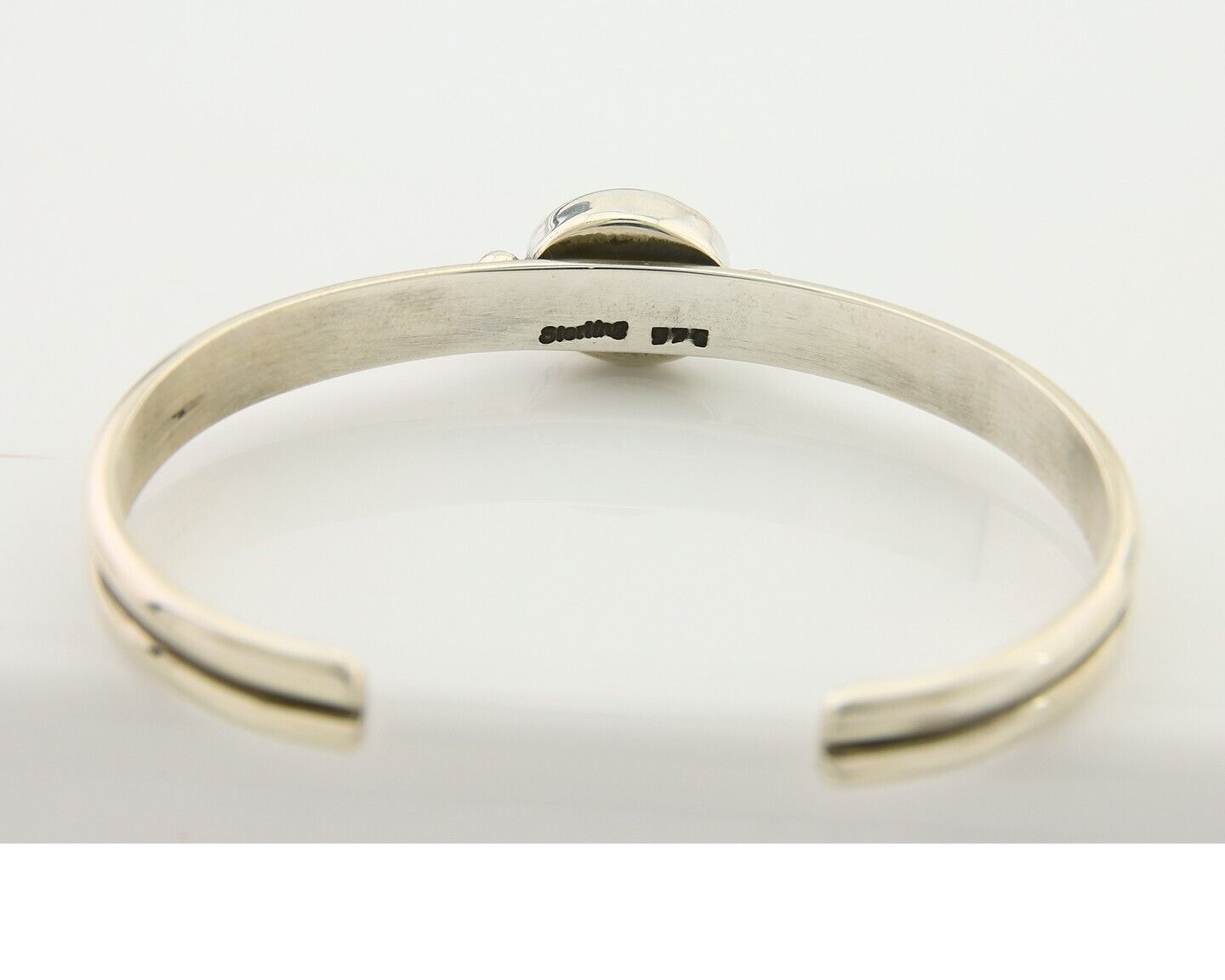 Navajo Bracelet 925 Silver Turquoise Cuff Native American Artist C.80's