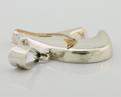 Navajo Spirit Bear Pendant 925 Sterling Silver Native Artist C.80's