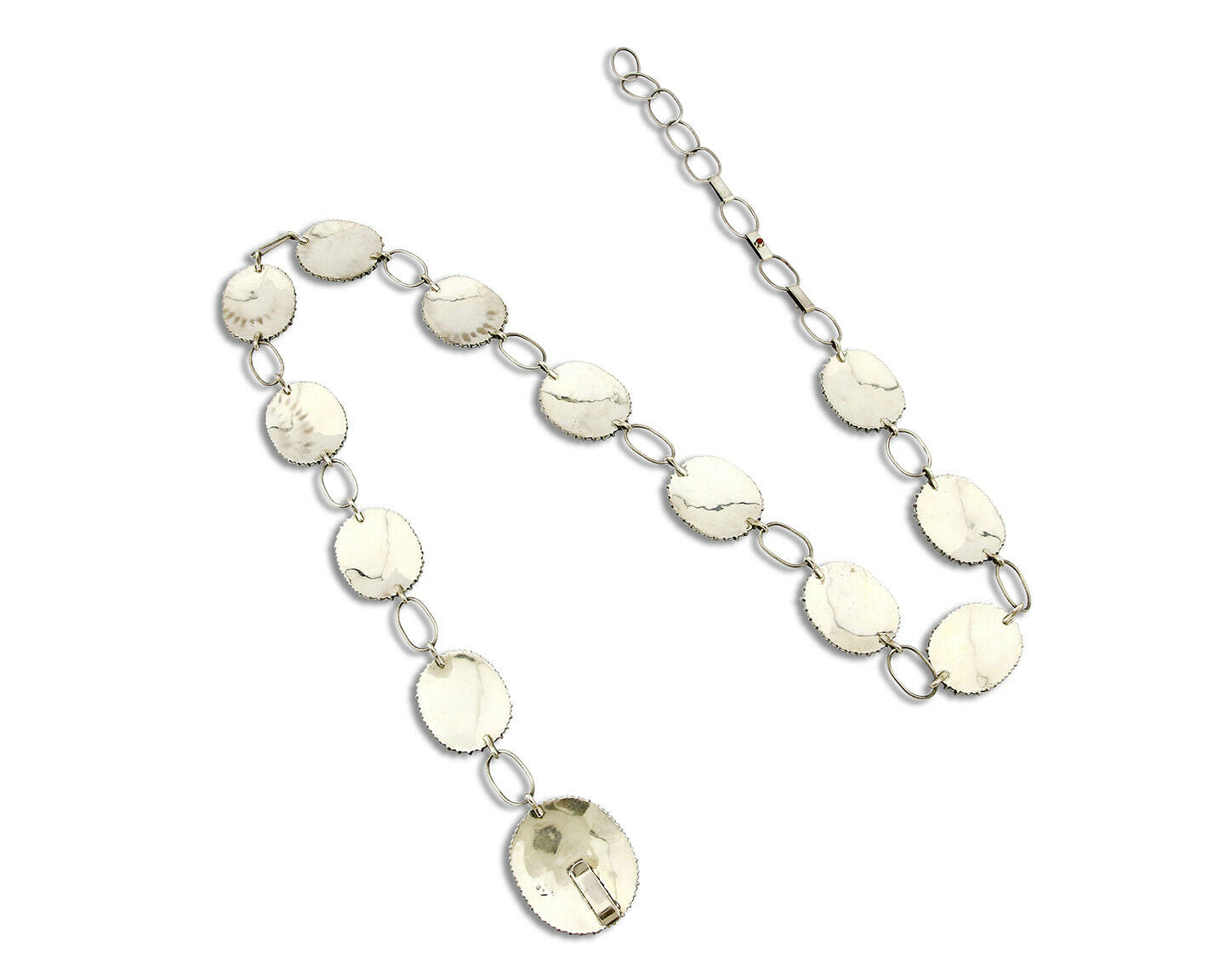 Museum Quality Navajo Benson Yazzie Turquoise Coral .925 Silver Concho Belt