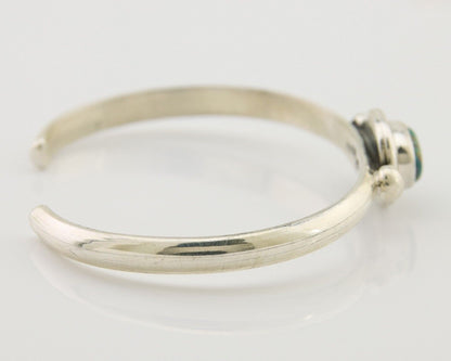 Navajo Kingman Turquoise Bracelet 925 Silver Artist Native American C.80's