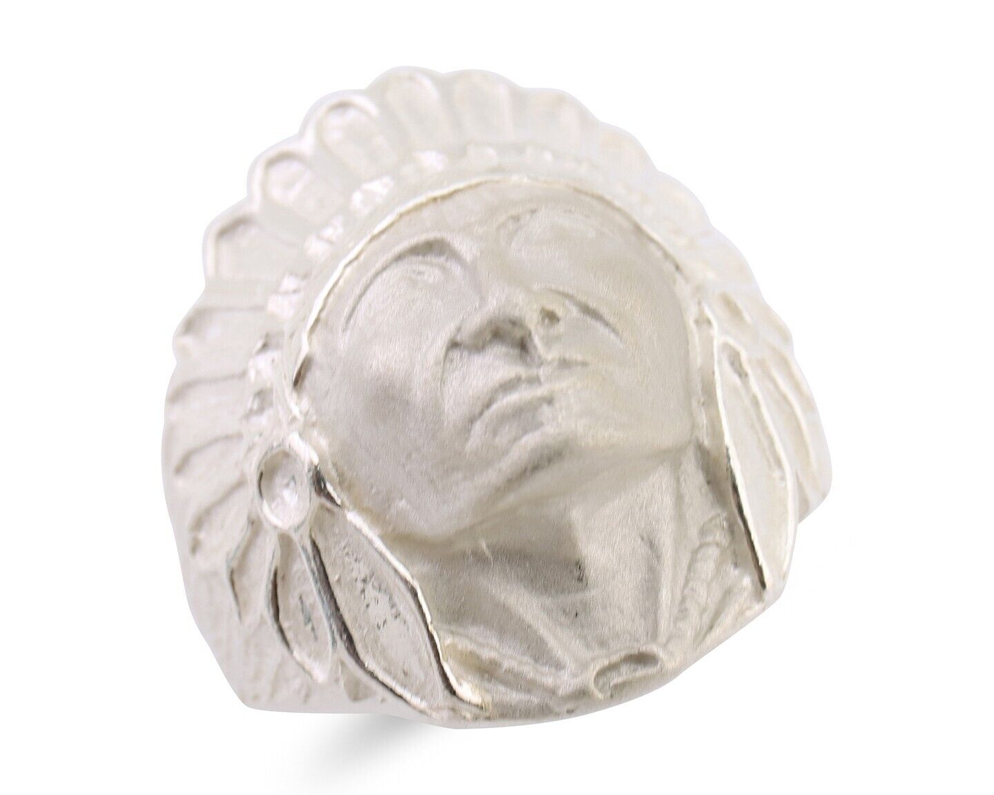 Indian Chief Ring 925 Sterling Silver SOLID CAST 925 STERLING SILVER Size 11.25