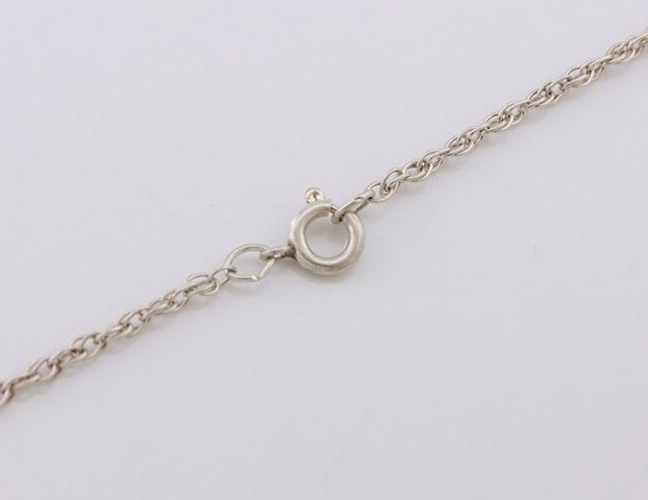 Navajo Turquoise Handmade Necklace 925 Silver Artist Signed PM C.80s