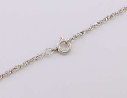 Navajo Turquoise Handmade Necklace 925 Silver Artist Signed PM C.80s